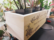 Load image into Gallery viewer, BEAUTIFUL MEMORIES - Engraved Wooden Planter - FREE SHIPPING
