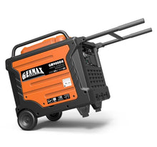 Load image into Gallery viewer, GENMAX Portable Inverter Generator, 9000W Super Quiet Gas Powered Engine with Parallel Capability, Remote/Electric Start, Digital display,EPA Compliant，CO Alarm Ideal for Home backup power (GM9000iE)
