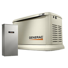 Load image into Gallery viewer, Generac 7043 Home Standby Generator 22kW/19.5kW Air Cooled with Whole House 200 Amp Transfer Switch, Aluminum
