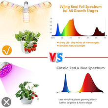 Load image into Gallery viewer, LVJING 150w LED Grow Light Bulb with 414 LED&#39;s Foldable Sunlike Full Spectrum Grow Lights for Indoor Plants, Vegetables,Greenhouse &amp; Hydroponic Growing, Grow lamp with Protective Lens | E26/E27 Socket
