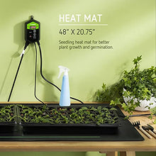 Load image into Gallery viewer, VIVOSUN 48&quot;x20.75&quot; Seedling Heat Mat and Digital Thermostat Combo Set
