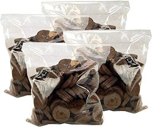 200 Count- Jiffy 7 Peat Soil 42mm Pellets Seeds Starting Plugs: Indoor Seed Starter- Start Planting Indoors for Transplanting to Garden or Planter Pot