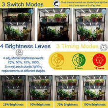 Load image into Gallery viewer, LED Plant Grow Lights Strips for Indoor Plants Full Spectrum with Auto ON &amp; Off Timer, T5 Sunlike Grow Lights Bar Growing Lamps for Greenhouse Shelves Hydroponics Succulent, 4 Dimmable Levels
