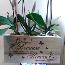 Load image into Gallery viewer, HEAVEN - WOODEN ENGRAVED PLANTERS- FREE SHIPPING
